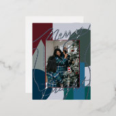 ホリモダンーメリーブライトブルースフォトジオ 箔シーズンポストカード (正面/裏面)