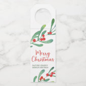 ホリモダンー会社のクリスマス ボトルネックタグ (正面)