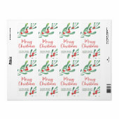 ホリモダンー会社のクリスマス ラベル (フルシート)