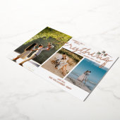 ホリモダンー3フォトレッドグリーン新エレガント家族 箔シーズンカード (回転した状態)