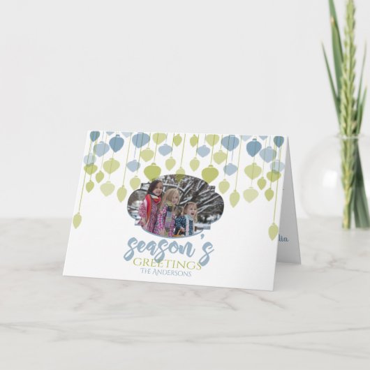 ホリモダンーPHOTOすてきホリデーバウブル カード (正面)