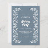 ホリモダン企業のデーパーティーの白い紅葉 招待状 (正面)