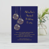 ホリモダン企業のデーパーティー招待状 – 青 招待状 (スタンド正面)