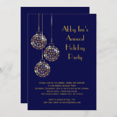 ホリモダン企業のデーパーティー招待状 – 青 招待状 (正面/裏面)