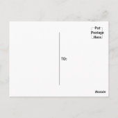 ホリモダン素朴デークリスマスパーティの招待状 ポストカード (裏面)