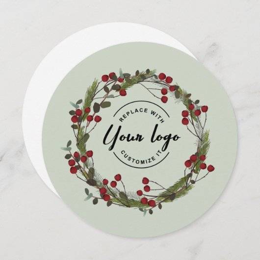 ホリユニークーモダンパインリースカスタムロゴ シーズンカード (正面/裏面)