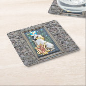 ホリロドパレス・ユニコーン スクエアペーパーコースター (アングル)