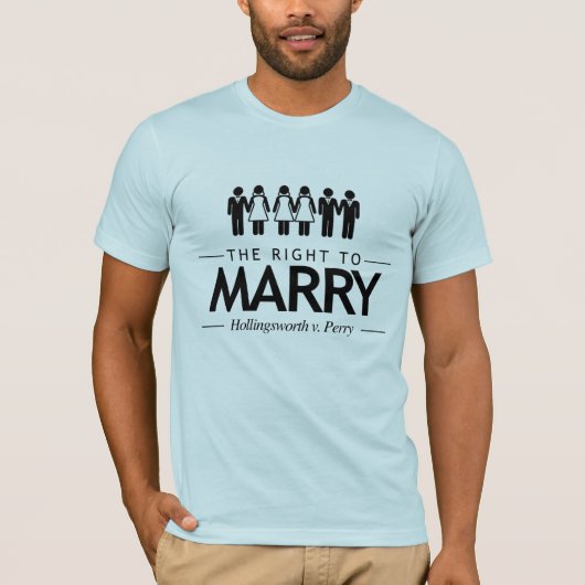 ホリングズワース対ペリー事件 婚姻の権利 -.png tシャツ (正面)
