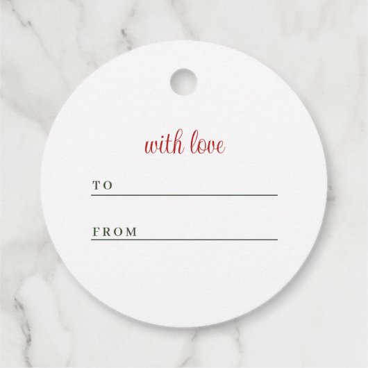 ホリーお洒落リースクリスマス フェイバータグ (裏面)