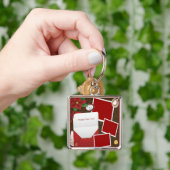 ホリーが写真を追加し、新年を迎える キーホルダー (手)