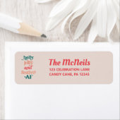 ホリーすてきアンドフェスティバルAFホリデー住所 シール (インサイチュ)