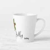 ホリーすてきキュートおもしろいペンギン カフェラテマグ (右)