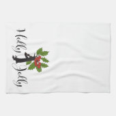 ホリーすてきキュートおもしろいペンギン キッチンタオル (横)