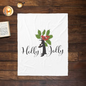 ホリーすてきキュートおもしろいペンギン フリースブランケット