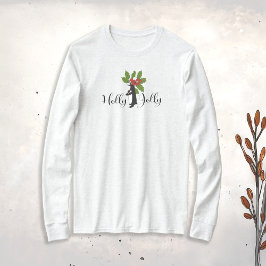 ホリーすてきキュートおもしろいペンギン Tシャツ