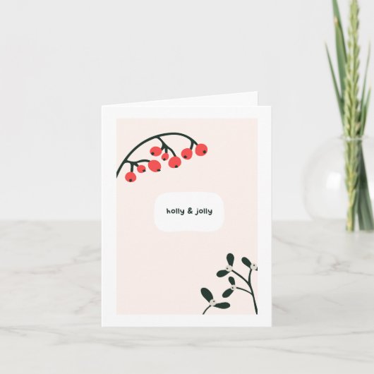 ホリーすてきクリスマスカード カード (正面)