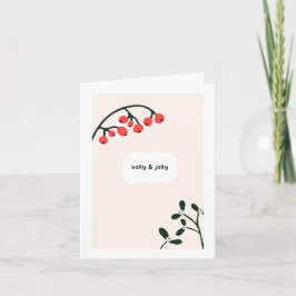 ホリーすてきクリスマスカード カード