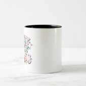 ホリーすてきクリスマスギフトファミリークリスマスホリデー ツートーンマグカップ (中央)