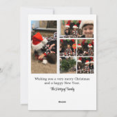 ホリーすてきクリスマスグリーティングカード シーズンカード (裏面)