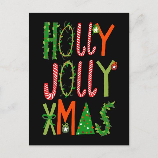 ホリーすてきクリスマスズスウィートホリデークリスマス ポストカード (正面)