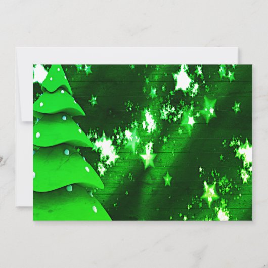 ホリーすてきクリスマスタイポグラフィクラシックソングZPR 招待状 (裏面)