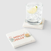 ホリーすてきクリスマスパーティー ストーンコースター (横)