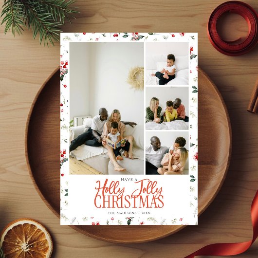 ホリーすてきクリスマスブラシスクリプト5写真 シーズンカード