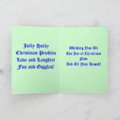 ホリーすてきクリスマスプリックルズカード シーズンカード (内部)
