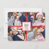 ホリーすてきクリスマスプレイド（写真を追加） シーズンカード (正面)