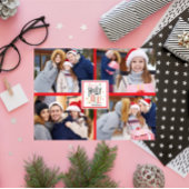 ホリーすてきクリスマスプレイド(写真を追加) シーズンカード