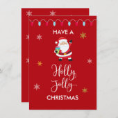 ホリーすてきクリスマスホリデーカード シーズンカード (正面/裏面)