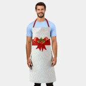 ホリーすてきクリスマス エプロン (着用した状態)