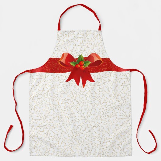 ホリーすてきクリスマス エプロン (正面)