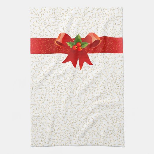 ホリーすてきクリスマス キッチンタオル (縦)