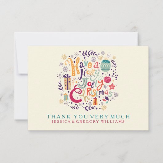 ホリーすてきクリスマス 招待状 (正面)