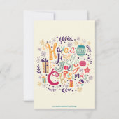 ホリーすてきクリスマス 招待状 (裏面)