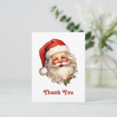 ホリーすてきサンタクロースレトロサンキュー ポストカード (スタンド正面)