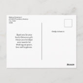 ホリーすてきサンタクロースレトロサンキュー ポストカード (裏面)