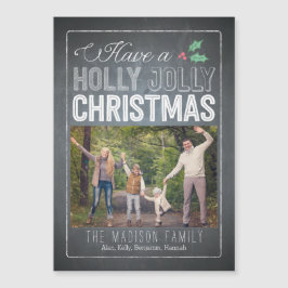 ホリーすてきスカスタムクリスマス磁気カード