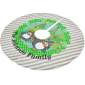 ホリーすてきスケートで滑るペンギンズツリースカート ブラッシュドポリエステルツリースカート (アングル)