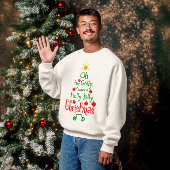 ホリーすてきタイポグラフィクラシックソング スウェットシャツ
