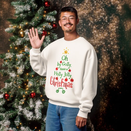 ホリーすてきタイポグラフィクラシックソング スウェットシャツ