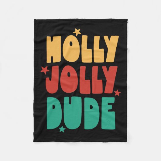 ホリーすてきデュデクリスマスボーイズ女子キッメリードXm フリースブランケット (正面)