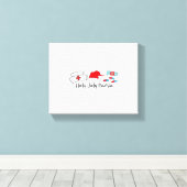 ホリーすてきナースハロウィンクラシックTシャツ キャンバスプリント (インサイチュ (ウッドフロア))