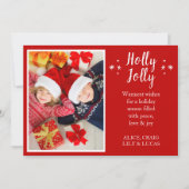 ホリーすてきノルディックトナディアホリデーフォトカード シーズンカード (正面)