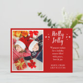 ホリーすてきノルディックトナディアホリデーフォトカード シーズンカード (スタンド正面)