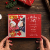 ホリーすてきノルディックフォイルホリデーフォトカード 箔シーズンカード