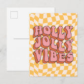 ホリーすてきビベス – レトロホリデー応援 シーズンポストカード (正面/裏面)