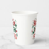 ホリーすてきビーズクリスマス紙カップ 紙コップ (右)