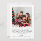 ホリーすてきフォトクリスマスツリーホリデーカード シーズンカード (裏面)